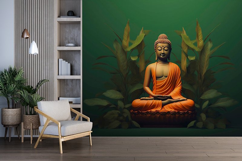 Serene Buddha Panel